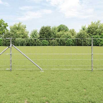 vidaXL Gecombineerd draadhek met spikes 100 x 0,8 m, Verzenden, Nieuw, IJzer