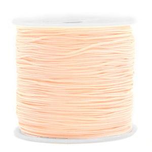Rol met 90 meter Macramé draad 0.8mm Light peach (kies vo.., Ophalen of Verzenden, Nieuw, Draad