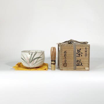 Inui Nobuyuki () - Chawan - Aardewerk - Kissou Grass