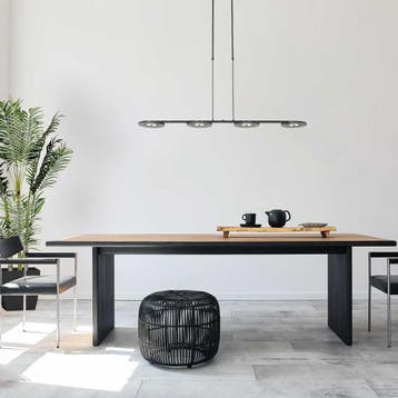 2dekans | Steinhauer - hanglamp - Turound - zwart - glas, Ophalen of Verzenden, Zo goed als nieuw