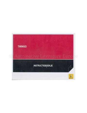 2008 RENAULT TWINGO INSTRUCTIEBOEKJE NEDERLANDS