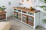 Uniek dressoir JAKARTA 160cm mangowit kleurrijk gerecycled, Ophalen of Verzenden, Nieuw