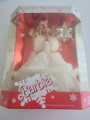 Barbie - Barbiepop Happy Holidays Barbie 1989 - 1980-1990, Antiek en Kunst