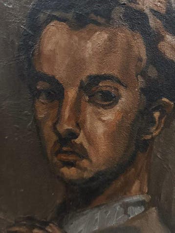 Escuela Impresionista Europea (XX) - Retrato de Pintor