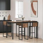 vidaXL Staande Bartafel Bewerkt hout, Huis en Inrichting, Tafels | Eettafels, Verzenden, Nieuw