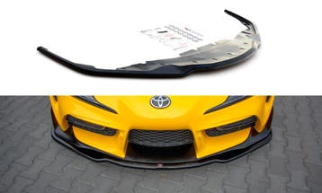 Voorspoiler V.2 Toyota Supra MK5 Maxton Glans Zwart, Ophalen of Verzenden, Nieuw