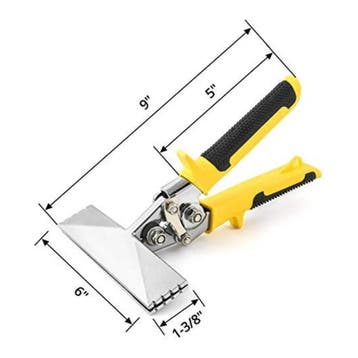 QWORK buigtang 15 cm voor plaatwerk, ergonomische greep, Verzenden, Nieuw