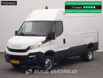 Iveco Daily 35C14 Euro6 L2H2 Dubbellucht 3.5t trekhaak Camer, Stof, Gebruikt, Euro 6, Iveco