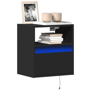 vidaXL Tv-wandmeubels met LED-verlichting 2 st 41x31x45 cm, Huis en Inrichting, Kasten | Televisiemeubels, Verzenden, Nieuw, Overige houtsoorten
