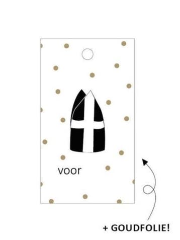 3x Cadeaulabel mijter Sinterklaas (Per 3 stuks), Ophalen of Verzenden, Nieuw