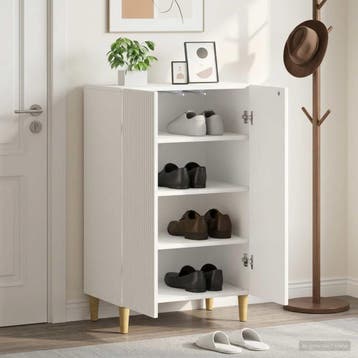 vidaXL Schoenenkast ARNHEM 59,5 x 39,5 x 90 cm Bewerkt hout, Verzenden, Nieuw