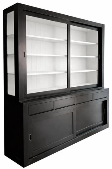 Buffetkast Petten  zwart - wit 220 x 240cm, Ophalen of Verzenden, Nieuw