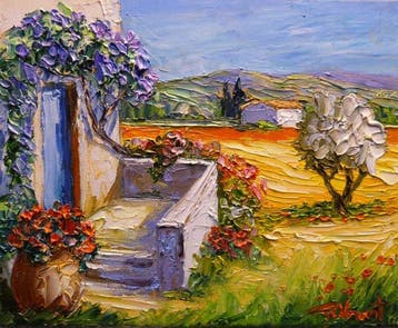 R. Vincent (1954) - Bastide à Aubagne en Provence oeuvre de, Antiek en Kunst