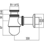 Complementos Zelfcontrolerende bekersifon voor bidet, Ophalen of Verzenden, Nieuw