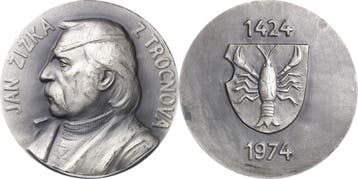 Verzilverte brons medaille 1974 Tschechoslowakei, Verzenden