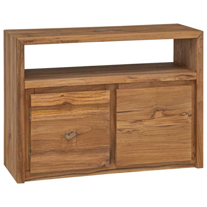 vidaXL Dressoir 80x30x60 cm massief teakhout, Huis en Inrichting, Kasten | Dressoirs, 25 tot 50 cm, Nieuw, 50 tot 100 cm, Overige houtsoorten