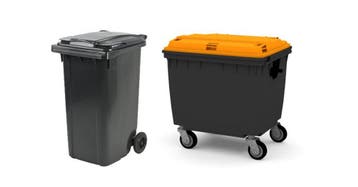 Goedkoop een Rolcontainer glas huren vanaf €9,90,- per maand