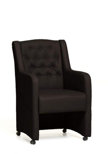 Eetkamerstoel Norwich - eetkamerstoelen - Antraciet, Nieuw, Stof