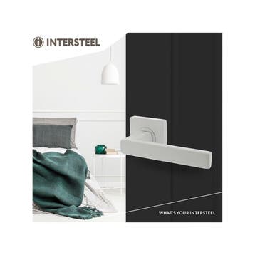 Intersteel Deurkruk Hera op vierkant rozet - wit, Verzenden, Nieuw