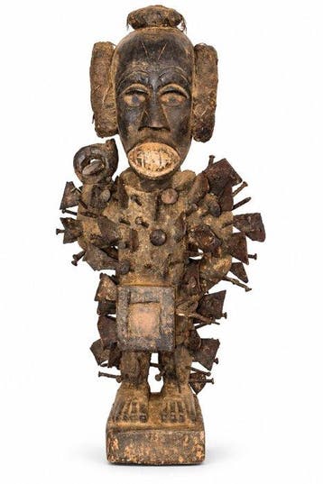 Fetische Nkisi Nkonde – Machtfiguur van de Kongo - DR Congo