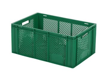 Stapelkrat - 600 x 400 x H 274 mm - geheel geperforeerd -, Ophalen of Verzenden, Nieuw