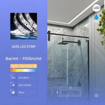 LED Strip - Brinton Eco - 100 Meter - Warm Wit 3000K -, Ophalen of Verzenden, Nieuw, Overige fittingen