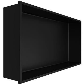 Inbouwnis - Leoni Nima - 30x60x10cm - Mat Zwart, Ophalen of Verzenden, Nieuw, Rvs