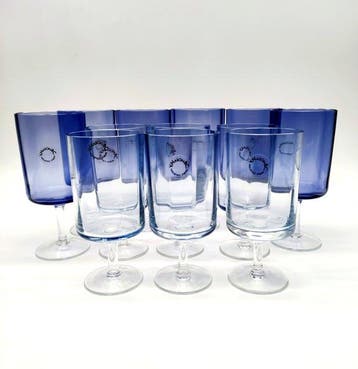 V.Nason&C. - Drinkservies voor 6 (12) - Tropische collectie