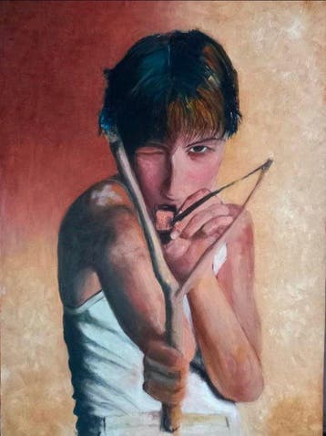 Eloy Rodriguez Gonzalez - El Tirachinas XL, Antiek en Kunst