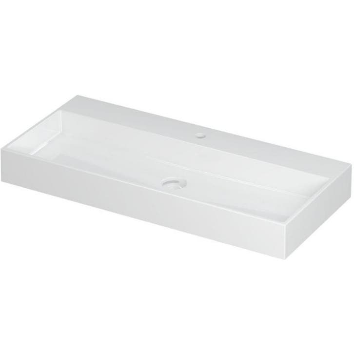 INK United Wastafel Porselein met 1 Kraangat incl., Doe-het-zelf en Verbouw, Sanitair, Nieuw, Ophalen of Verzenden