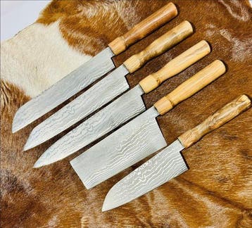 Keukenmes - Kitchen knife set - Buitenkeuken- en