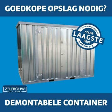 Verschillende kleuren container unit - deur aan lange zijde