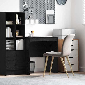 vidaXL Bureau Zwart Eiken 70 x 50 x 76 cm, Huis en Inrichting, Bureaus, Verzenden, Nieuw