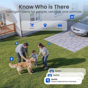 Reolink 3K 5MP Accucamera - 2.4/5GHz Dual-Band - Slimme dete, Verzenden, Zo goed als nieuw