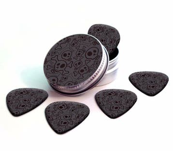 Blikje + plectrums met afbeelding van een doodshoofd, Ophalen of Verzenden, Nieuw