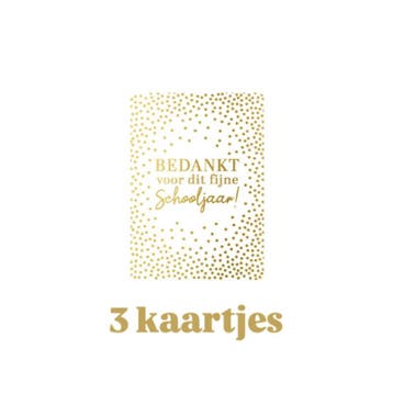 3 kleine kaartjes - Bedankt voor dit fijne schooljaar - o..., Ophalen of Verzenden, Nieuw