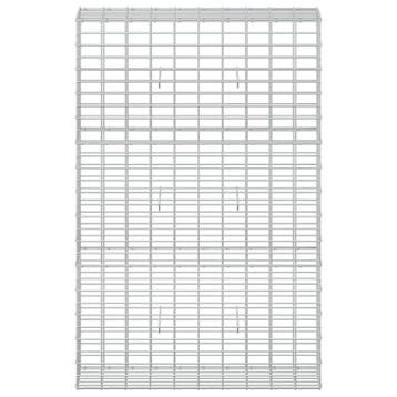 vidaXL Gabion met 5 mm Draad en 5x10 cm Gaas 100x30x150 cm, Verzenden, Nieuw, IJzer