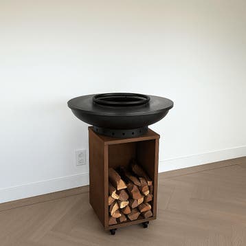 BBQ Plancha Grill Blackline Cortenstaal 8mm Camarada Ø70cm, Verzenden, Nieuw