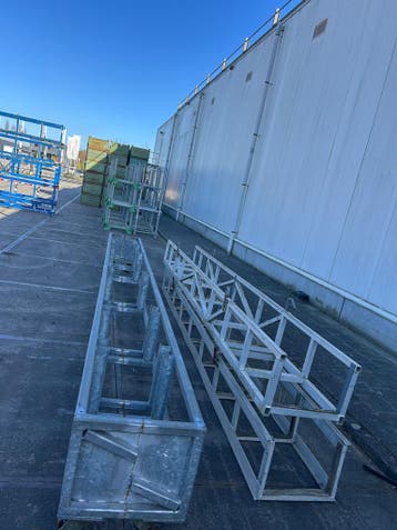 Gebruikte langmateriaal container, Stapelrek, Lang materiaal, Ophalen, Gebruikt, 100 cm of meer, 60 cm of meer