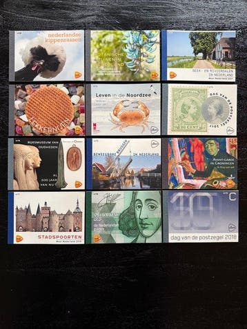 Nederland 2017/2018 - Een complete verzameling van 12, Gestempeld