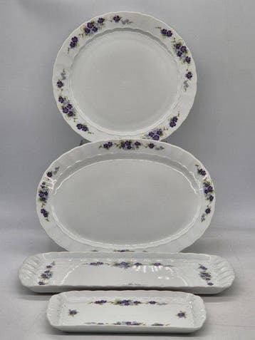 Eschenbach Bavaria – 4-teiliges Servierset – Porzellan mit