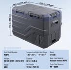 Autokoelkast 40L –Dual Zone Compressor Koeler en Vriezer 12V, Verzenden, Nieuw