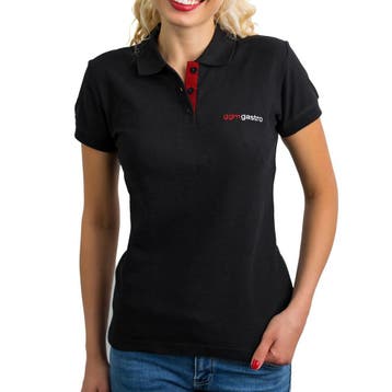 GGM Gastro | (5 stuks) Dames poloshirt - zwart - Maat: L |, Verzenden, Zwart, Nieuw, GGM Gastro