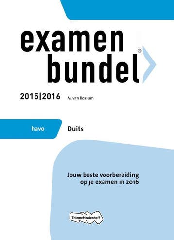 Examenbundel Havo Duits 20152016 9789006636352, Boeken, Schoolboeken, Zo goed als nieuw