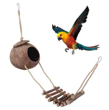 Reptielen Schuilgrot met Klimladder – Kokosnoot Terrarium, Dieren en Toebehoren, Reptielen en Amfibieën