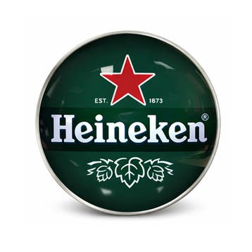 Ronde taplens Heineken bol 69 mm, Ophalen of Verzenden