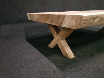 Boomstam salontafels direct uit voorraad leverbaar!, 100 tot 150 cm, Overige houtsoorten, Nieuw, Landelijk