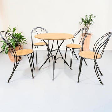 IKEA - Eettafel (5) - Hout, Metaal - Pajala Set