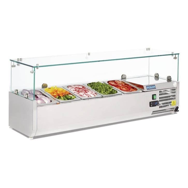 Polar Opzetkoelvitrine 5xGN1/4, Zakelijke goederen, Horeca | Keukenapparatuur, Verzenden