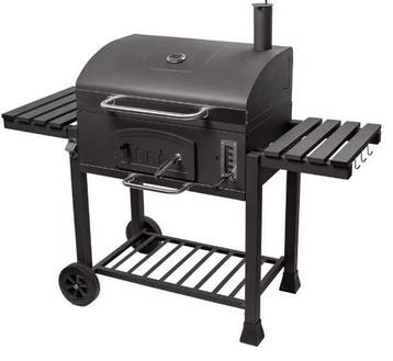 Grote Houtskool BBQ Grill met ruim rooster en 2 bijzettafels, Verzenden, Nieuw